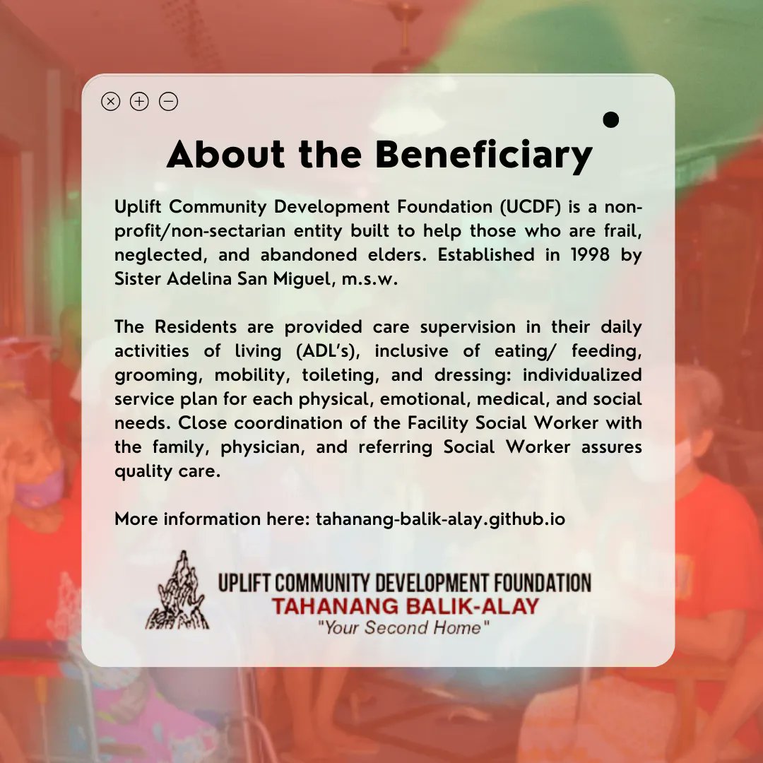 SamSquadOFC's tweet photo. Turning Sam's Birthday into a Celebration of Generosity and Compassion.

Come help us, celebrate Sam's birthday by donating to Tahanang Balik-Alay, a non-profit organization that supports the elderly. https://t.co/WYflOagvt0