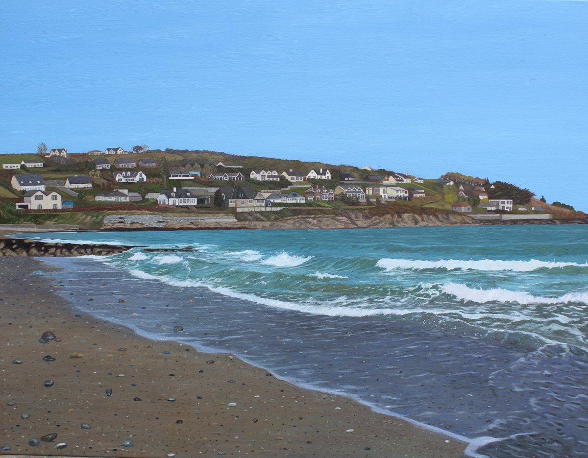 Fountainstown Beach and Crosshavean.
Oil on canvas.