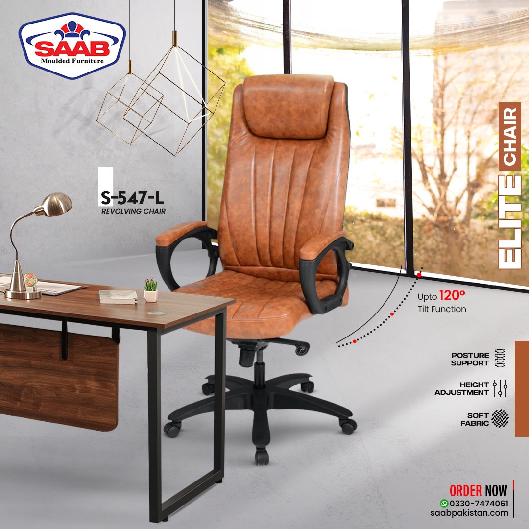 Comfort Right In Your Office Space
A comfortable work environment is created with the right furniture. Give Saab a chance to make your work life easy, simple worth it!
 #RevolvingChair #officechairdesign #plasticchairstyle  #plasticchairs #saabfurniture