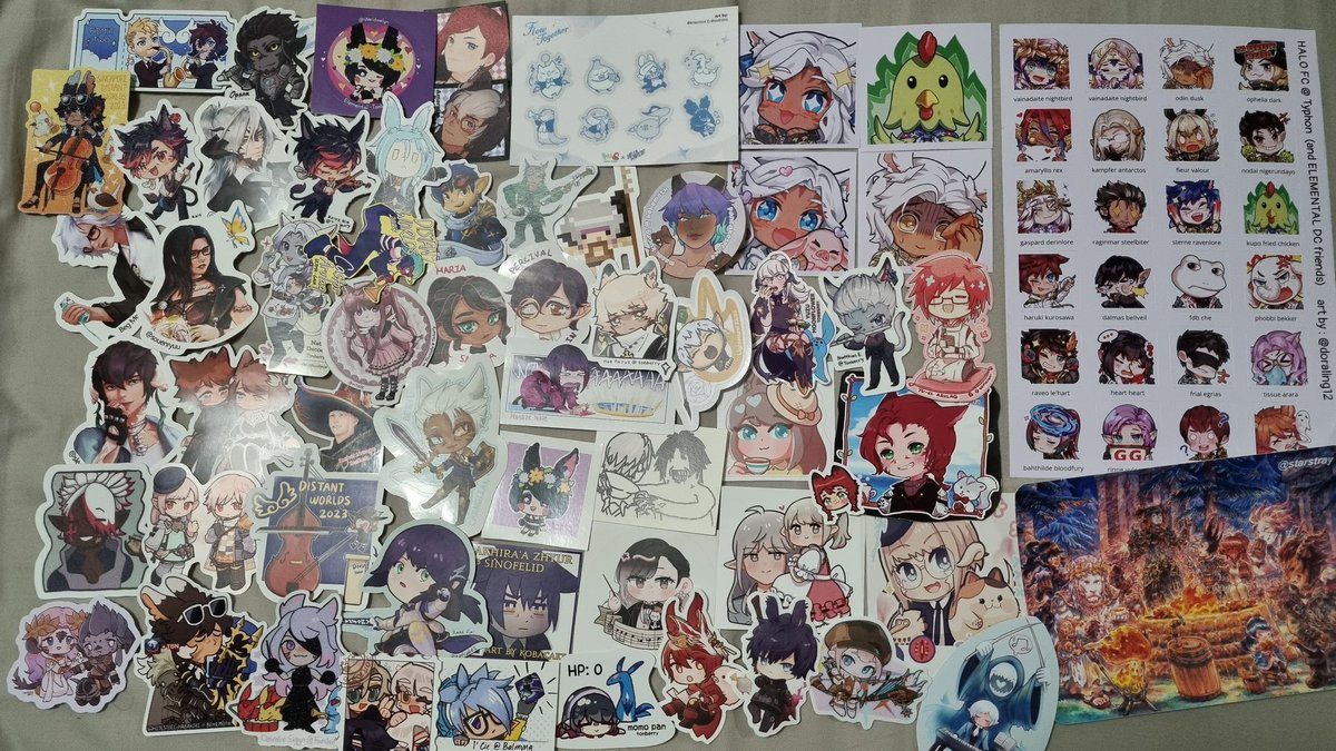 SythriaGaleas's tweet photo. All da cards and stickers traded at #flowtogetherDWSG ! https://t.co/52AHrhJbK5