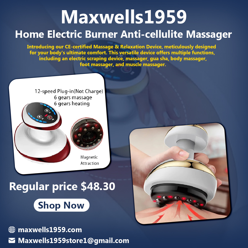 MaxwellF55658's tweet photo. Introducing our CE-certified Massage &amp; Relaxation Device, meticulously designed for your body's ultimate comfort. This versatile device offers multiple functions, including an electric scraping device, massager, gua sha, body massager #maxwellsstore #home #homeworkout #massager https://t.co/4PLDZxftU1