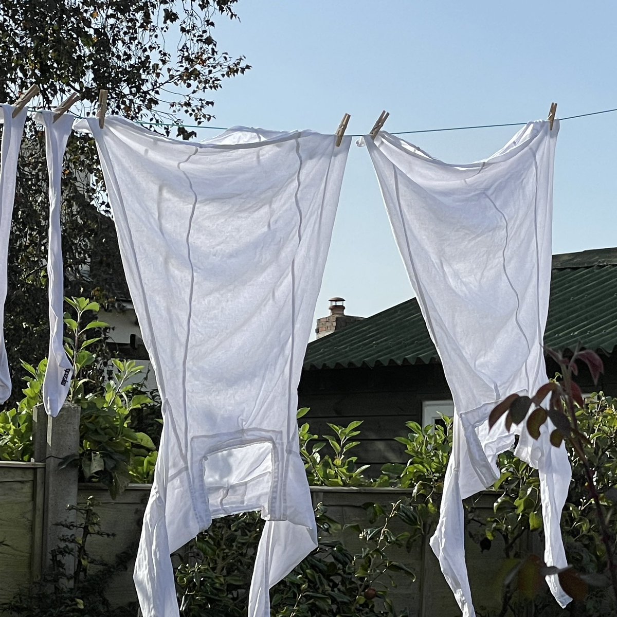 RAGriggsauthor's tweet image. Laundry  maids rejoice - a glorious sunny day in October. In the 16th century they’d have spread the linen on the grass or draped over bushes 

#historyinterpreter  #bringinghistorytolife