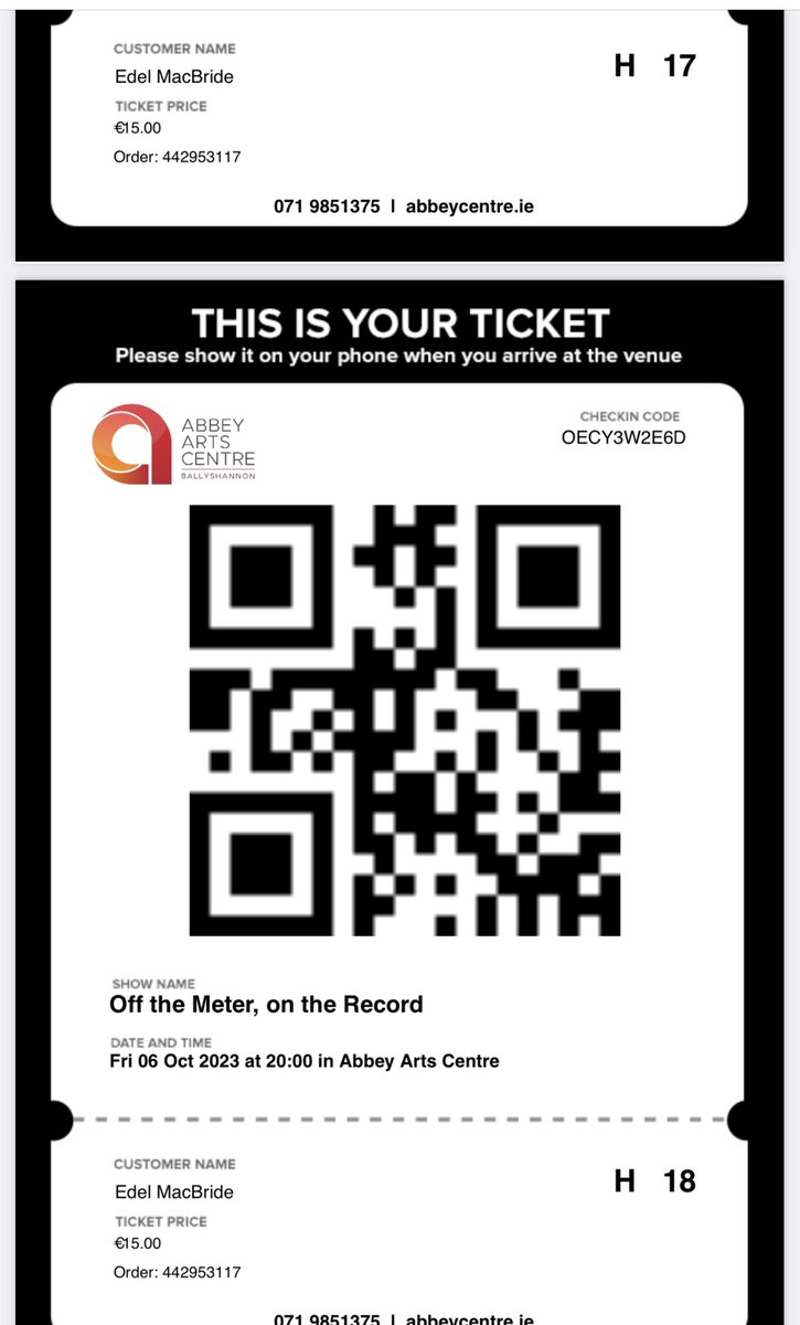 edelspirit's tweet photo. ๐๐๐๐๐๐
โOff The Meter
On The Recordโ Just the ticket โฆ
By JohnMcDonagh
Incredible life story, writing & telling
Manifesting magic, yellow cab medallion๐ #NYC
@abbeyartscentre
#SeanOCaseytheatre
@PENworldvoices
@WBAI @Cabtivist
#Gaffneys @GuinnessIreland โ๏ธ๐โ๏ธ๐ญ๐๐ฎ๐ช https://t.co/sDz4UQXjxE