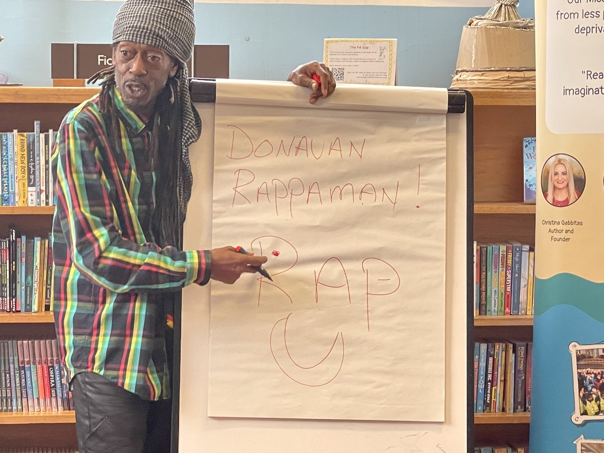 ChildrensLFests's tweet image. The legend who is @RappamanDC has been rapping aloud and proud in @BwDLibraries. Donavan will be in Blackburn library from 1.30-3.30pm. #LibrariesWeek #literacyforall
