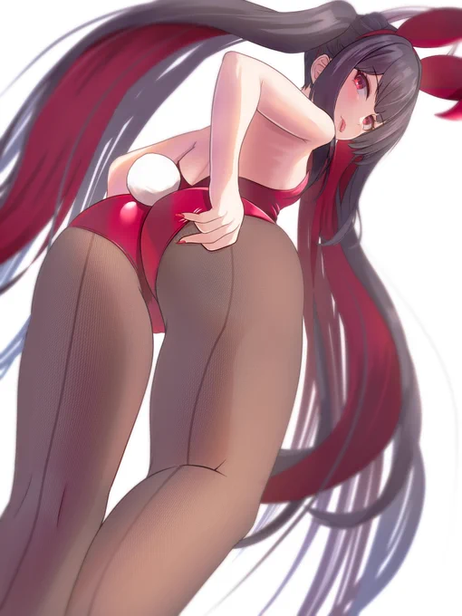 初月「えへへ、指揮官 どうしたの～初月になにか言う事あるんじゃない?」  ああそうだな、なんで交換したあとにドロップするんスか(ヽ'ω`)? というわけで、初月もバニー化しました!  #アズールレーン #AzurLane