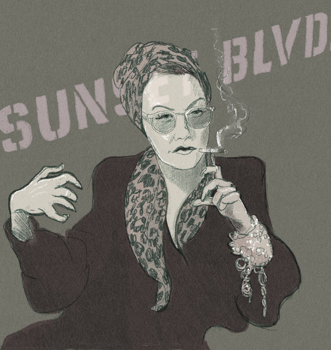 She is wonderful to draw.
-
-
#gloriaswanson #normadesmond #SunsetBoulevard