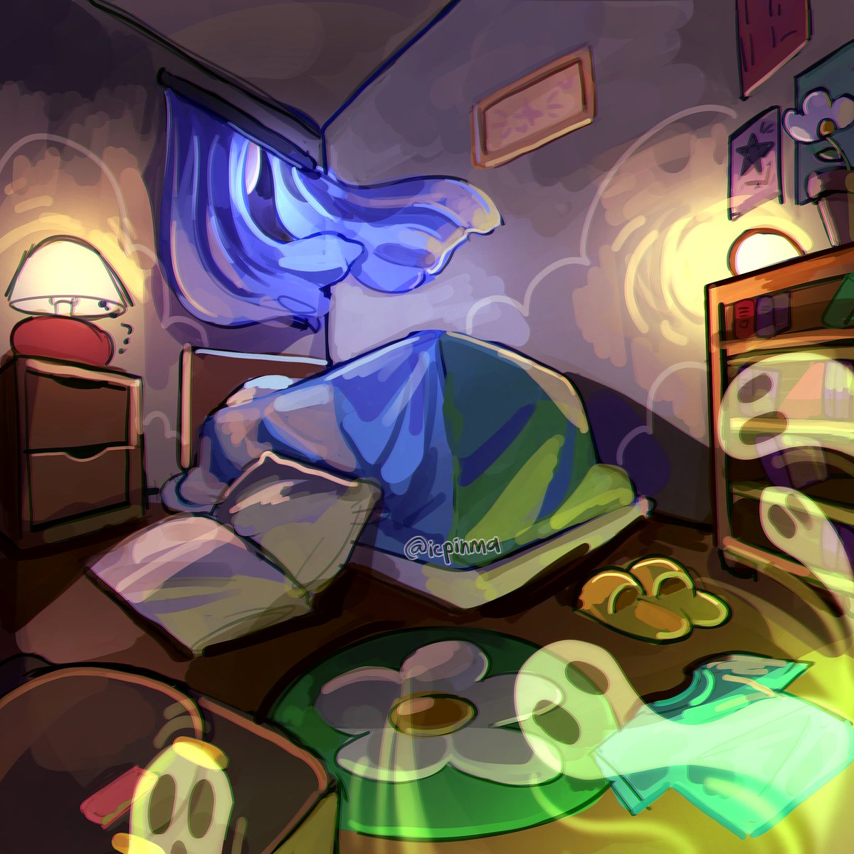 icpinmaa's tweet photo. My OC's room :D #artist #art #digitalart #room #bedroom #background #backgrounddrawing #environment https://t.co/3Ee2mVAlVM