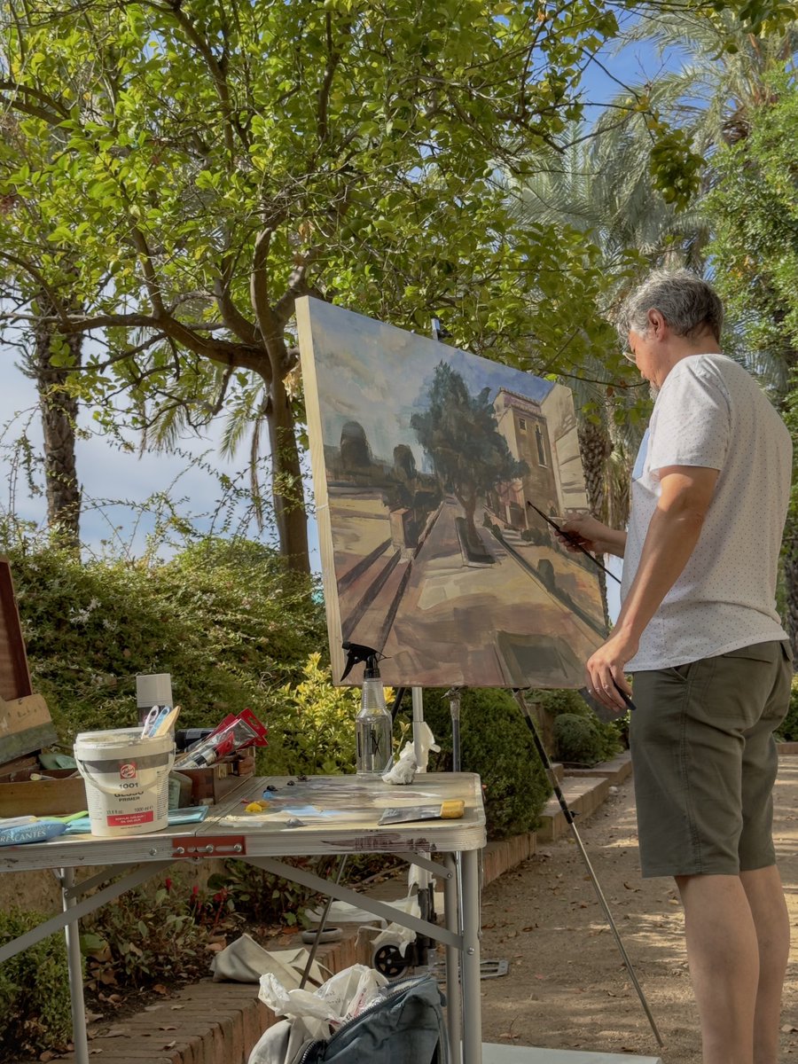 Concurso de pintura al aire libre en Badajoz.
🫶🏻💘