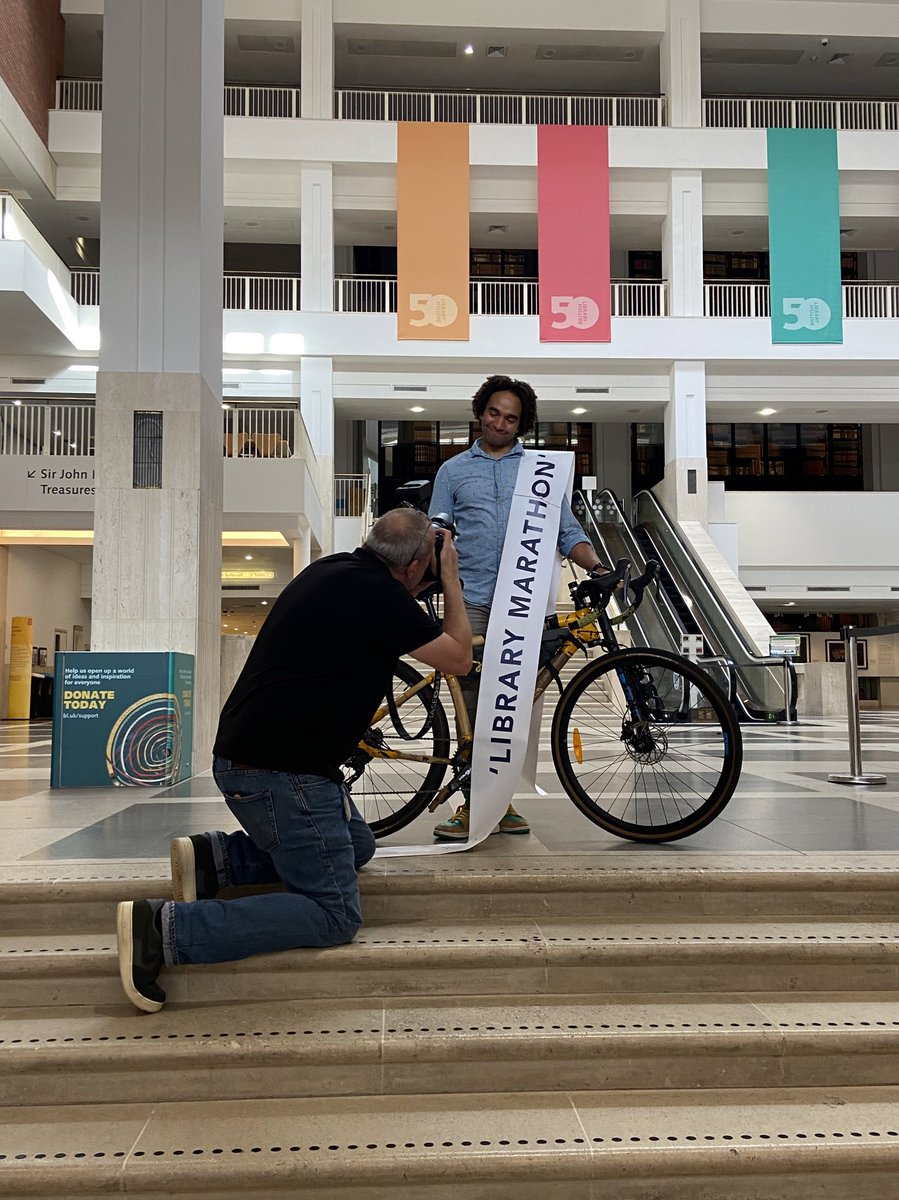 midascampaigns's tweet photo. We’re thrilled to be at the @britishlibrary to see Waterstones @UKLaureate Joseph Coelho reach the finish line of his epic #LibraryMarathon AND take part in the brilliant ‘Book Adventurers’ Family Day with @Booktrust. No better way to celebrate #NationalLibrariesWeek! 📚 https://t.co/ZxoO4oHoZH