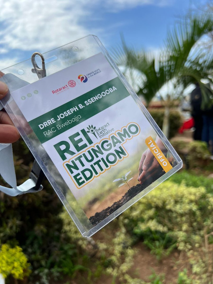 I am very excited to be part of the 10th Edition of the Rotaract Earth Initiative in Ntungamo, joining 290+ fellow Rotaractors in a collective commitment to environmental protection. This weekend is dedicated to making a positive impact!  #REINtungamo #EnvironmentalStewardship