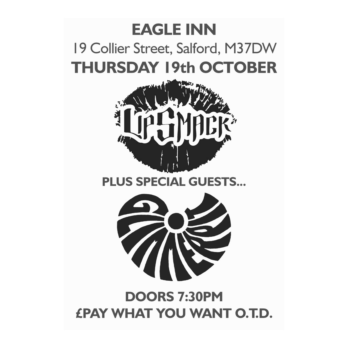 Here is my new band LIPSMACK

We will be playing <a href="/EagleInnSalford/">The Eagle Inn</a> on the 19th of October. FREE ENTRY 💋