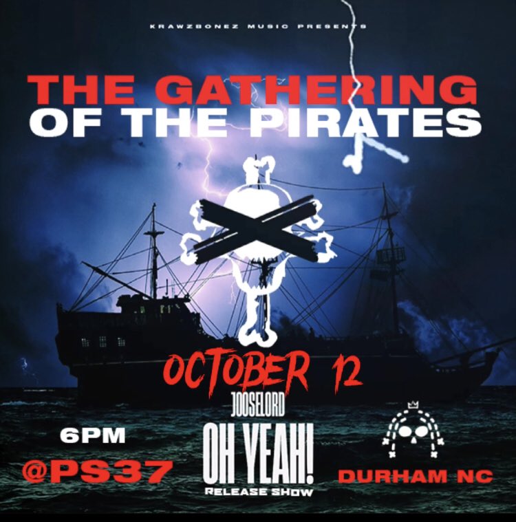 <a href="/JooseLord/">The Moshpit Messiah</a> x Oh Yeah! Release Show / at <a href="/ps37durham/">PS37</a>
📍 Durham NC 
Music Video Preview 🏴‍☠️🫡🖤

Click link below for Donations Passes! DONATE what you want come as you are! ALL AGES! 

eventbrite.com/e/gathering-of…