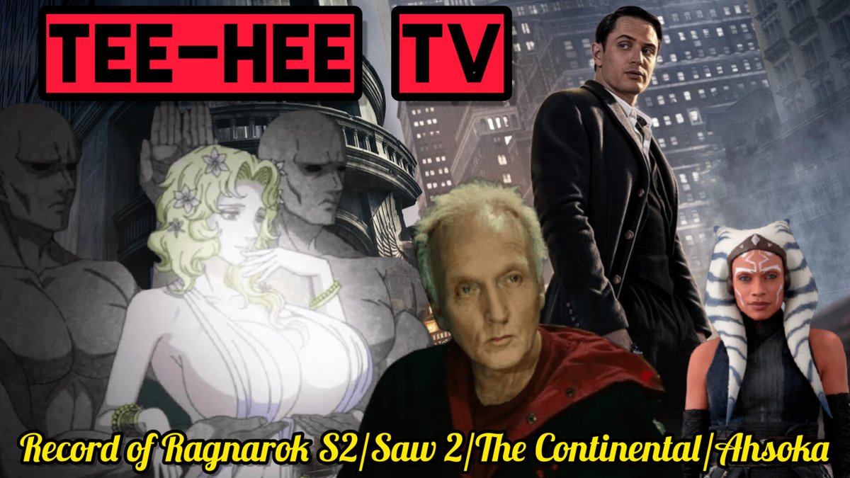 DamianJRogers's tweet photo. Coming up at 9:30am EST:

TEE-HEE TV with me, @MFMultimedia1, and Charles Weeden discuss Record of Ragnarok season two, Saw 2, the John Wick prequel mini-series The Continental, and more. Charles give his thoughts about Ahsoka and the state of Star Wars.

https://t.co/8YB1N9fcFP https://t.co/uckN8XXL99