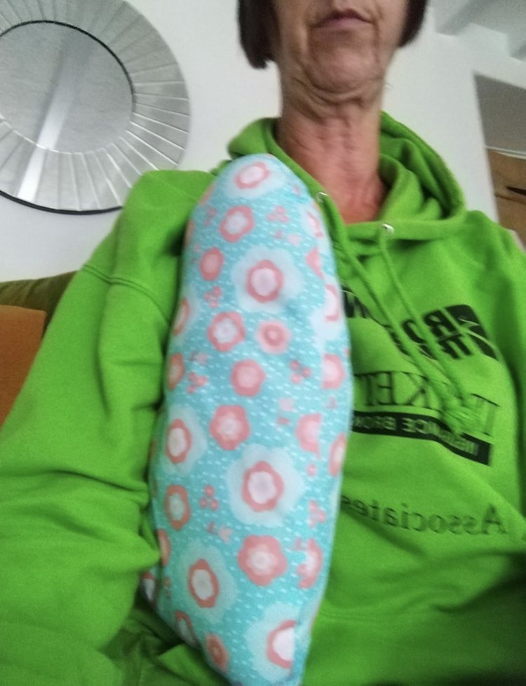 #breastfriendsyork Meet Angela, one of our newest members “I only joined this group recently. It's great to have a group of people that have been through everything, where you can ask questions and that have really got your back. And the post op cushion is the best thing EVER!”