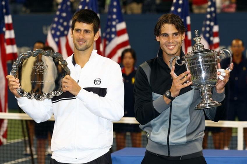 nadalprop_'s tweet photo. Djokovic couldn't stop prime Federer.

Federer couldn't stop prime Djokovic.

Then there's Nadal... https://t.co/f9hFR6PZGe