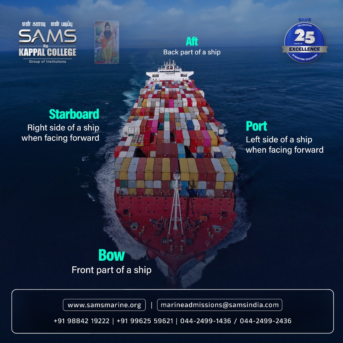 Follow @sams_kappal_college for more #maritimeenglish content! #sams #samskappalcollege #marinescience #marinelife #marineinstitute #marineengineering #engineer #aquamarine #marine #marineaquarium #education #engineeringlife #engineeringstudent #shipping #cruise #ships