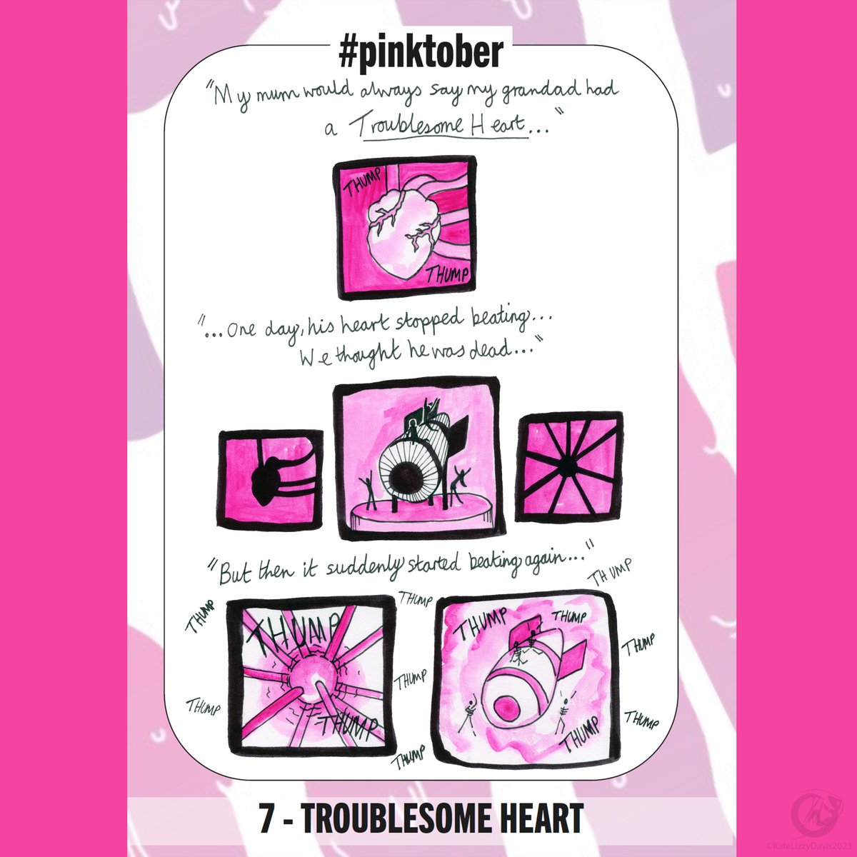 GreedyOuroKLD's tweet photo. Day 7 - Troublesome Heart. #pinktober
-
What happened that night?
-
Follow Pinky and his friends on their night of glitter, lipstick and pink-filled horror!
-
@culturehustle #Pinktober2023
-
#originalcomic #ocs #queerartist #lgbt #queer #inktober #penandink #halloweencomic https://t.co/USwFFLASho