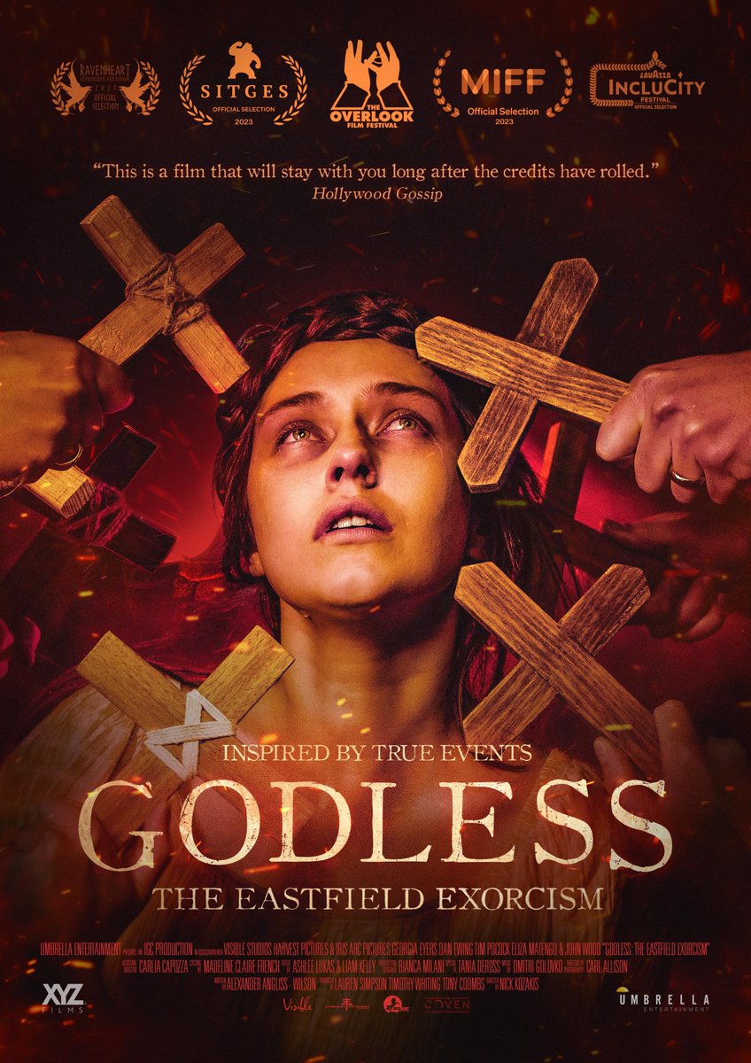 FilmMomatic's tweet photo. #NowWatching GODLESS - THE EASTFIELD EXORCISM #NickKozakis #GeorgiaEyers #DanEwing #TimPocock #ElizaMatengu #JohnWood #31DaysOfHorror https://t.co/vIzWdXSUnx