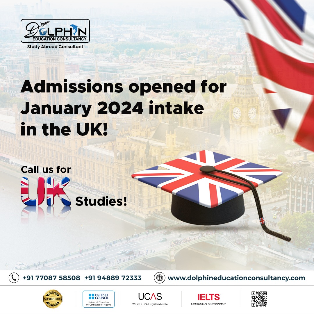 Dolphineduconuk's tweet photo. Admissions opened for January 2024 intake in the UK!
Contact us 🐬for the UK studies!
Call: 7708758508 (or) 9488972333
Visit: https://t.co/c2ZvSVXVYz
#abroadconsultants #studyabroaduk #UKuniversities #internationalstudentsuk #IELTScourse #IELTSClass #IELTSPrep #admissionopen https://t.co/KKUBiYhspo