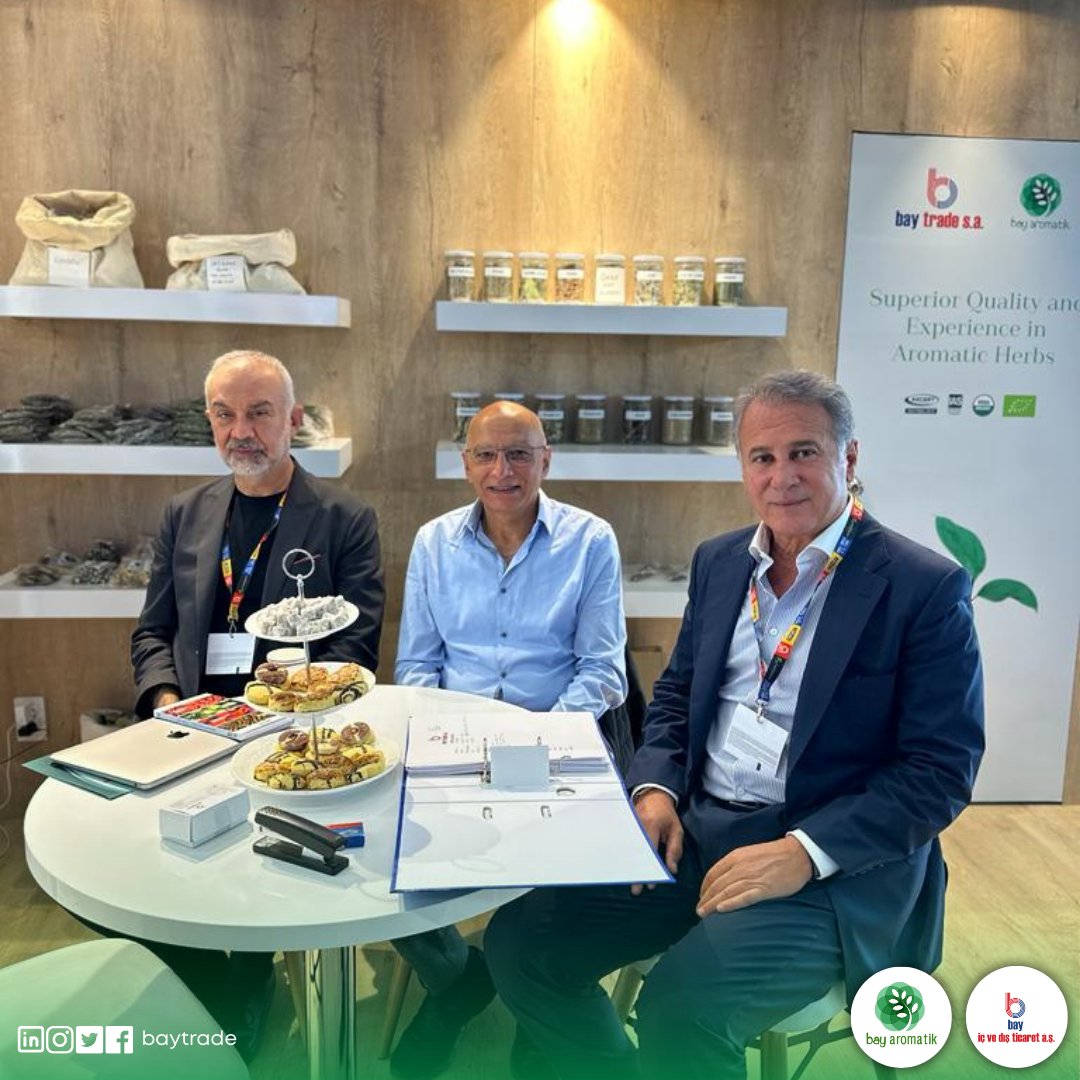 baytradetr's tweet photo. We are ready to show our organic products at Anuga. 😎
Visit us at Hall 07.1, Stand G029A and discover our organic products. 🌱
#BayTrade #SabayGroup #Sabay #Anuga #Anuga2023 #AnugaFair #Cologne #weareAnuga #licorice #sage #linden #Cologne #TasteTheFuture https://t.co/3ce2MMvOY2