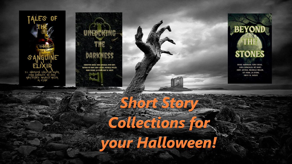 3 Short Story Collections for your #Halloween!
Unlocking the Darkness
amazon.com/dp/B0B7QDV7WC
Tales of the Sanguine Elixir
amazon.com/dp/B09Q1MRB2J
and
JUST RELEASED!
Beyond the Stones
amazon.com/dp/B0CHL16DXN
<a href="/DLAndersen2IL/">DLAndersen</a> <a href="/GonzalesAuthor/">Author Sara Gonzales</a> <a href="/chelle_miller/">Chelle Miller Author</a> <a href="/MTHart12/">Author MT Hart</a>