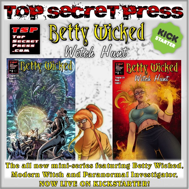 TSPCMX's tweet photo. Betty Wicked: Witch Hunt is LIVE on Kickstarter! Betty Wicked Modern Witch is BACK! During Witchstarter Month at Kickstarter! ~ Thanks for Looking ~
Check the Ghoulish Fun https://t.co/DAkfnVYfUz https://t.co/aexihoHlf0