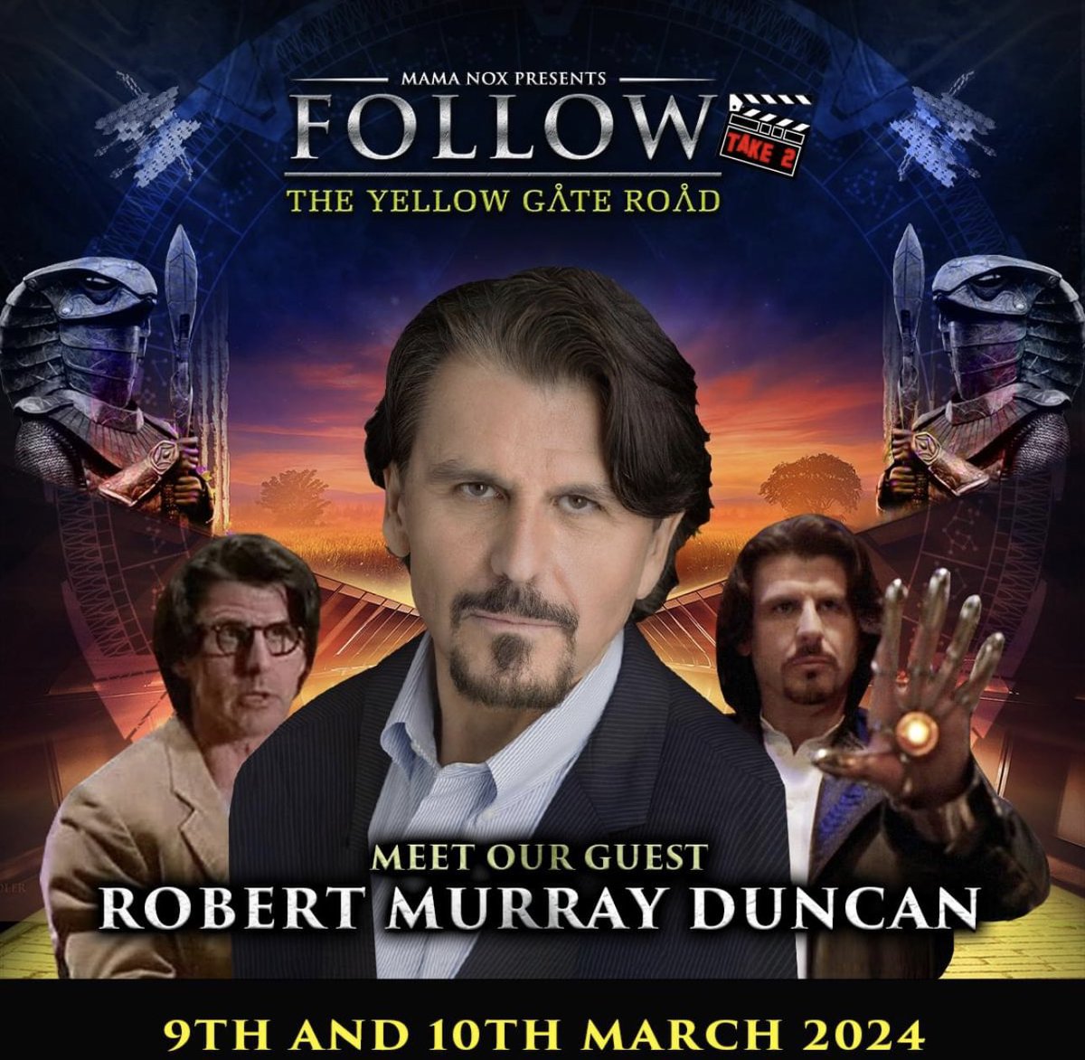 SimoneBailly's tweet photo. Look who’s joining me in England! Come spend the weekend with us March 9th &amp; 10th, 2024 at #FollowTheYellowGateRoad @RainbowFrancks @DeanAylesworth @RobertDuncanM #Stargate #StargateSG1 #StargateAtlantis #StargateUniverse #SystemLords #StargateConvention #Lincolnshire https://t.co/ZR3PW6YHGs
