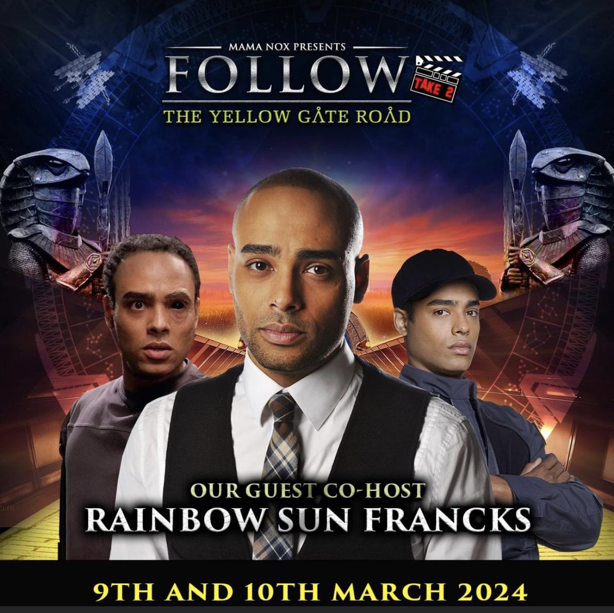 SimoneBailly's tweet photo. Look who’s joining me in England! Come spend the weekend with us March 9th &amp; 10th, 2024 at #FollowTheYellowGateRoad @RainbowFrancks @DeanAylesworth @RobertDuncanM #Stargate #StargateSG1 #StargateAtlantis #StargateUniverse #SystemLords #StargateConvention #Lincolnshire https://t.co/ZR3PW6YHGs