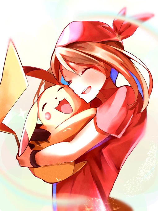 リク:ピカチュウ×ハルカ#ポケモン #pokemon 