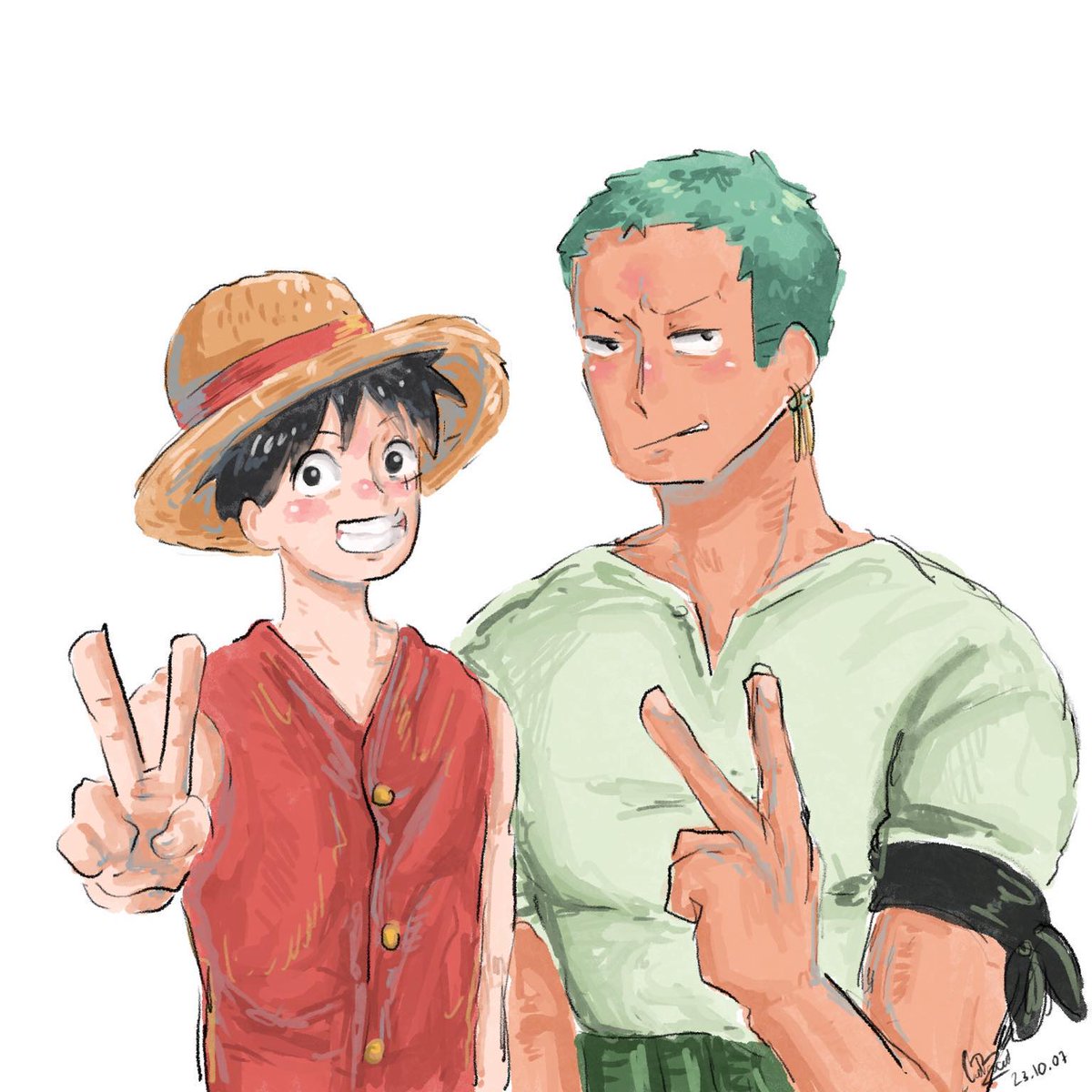 ⚔👒✌️
#zolu​ #ゾロル #โซลู​
2022​                                 2023