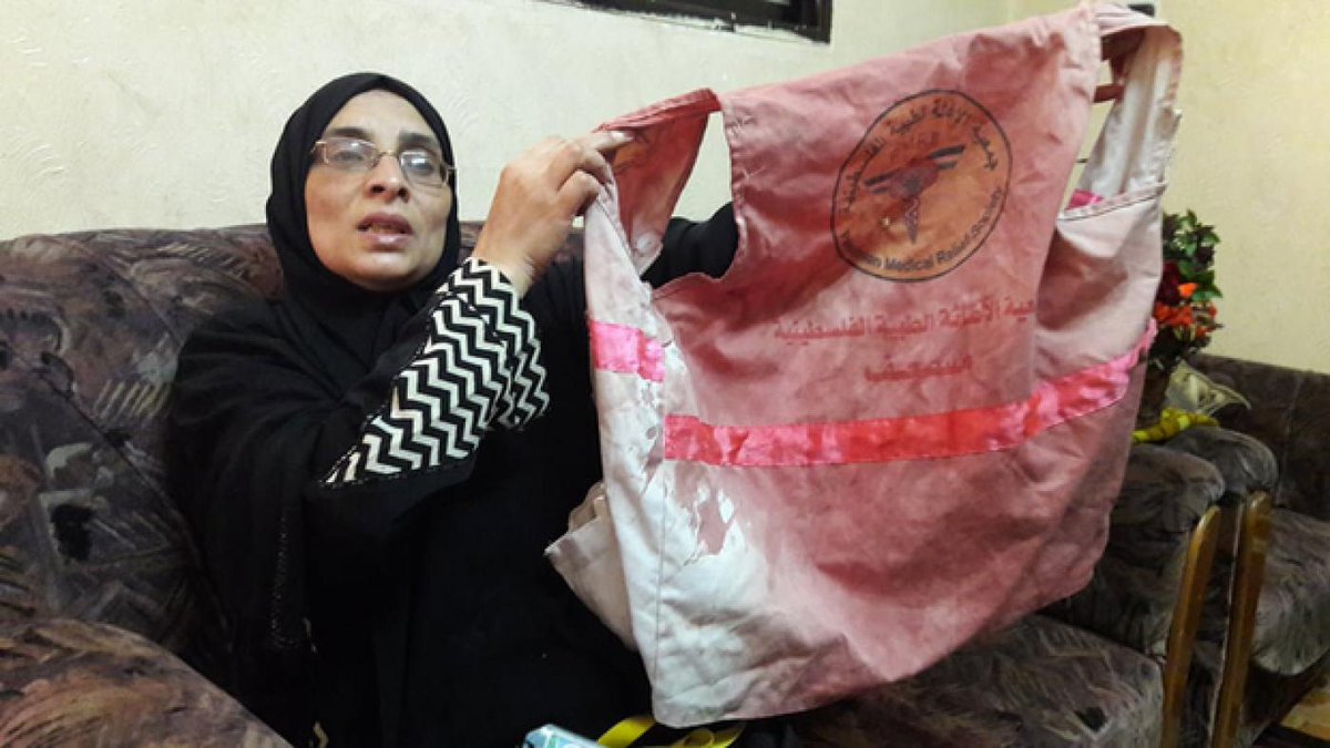 zei_squirrel's tweet photo. Palestinians in Gaza tried the non-violent route, even after decades of being killed and occupied. They organized the Great March of Return, peacefully went to the fence with the plea: Let us go. What was the Israeli response? To shoot and kill, like 20 year old nurse Rouzan https://t.co/PuXYtU6Gxz
