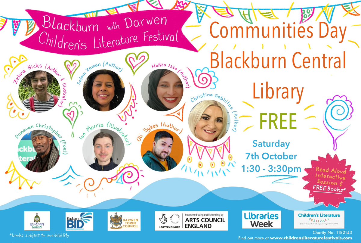ChristiGabbitas's tweet image. Huge thanks @Shigufta1 for supporting @ChildrensLFests More free events from 1.30pm-3.30pm today in Blackburn central library. @BwDLibraries #LibrariesWeek @IanMorris_22 @Oli_Sykes89 @SalmasBAcademy @zehrahicks @HafizaIssa @RappamanDC #LibrariesWeek #literacyforall