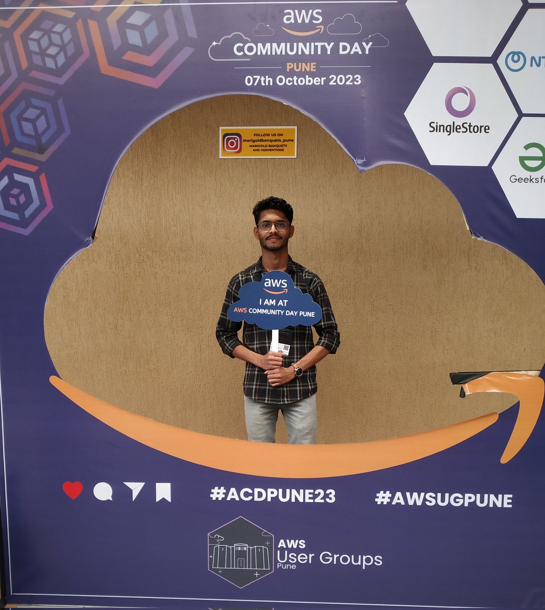 madanp48's tweet photo. It's always special to be a part of events. Today got an opportunity to be a part of Aws Community Day Pune. Thank you to organisers for such an amazing event.
Looking forward to attend such events.
#acdpune https://t.co/0uHd4heSxq