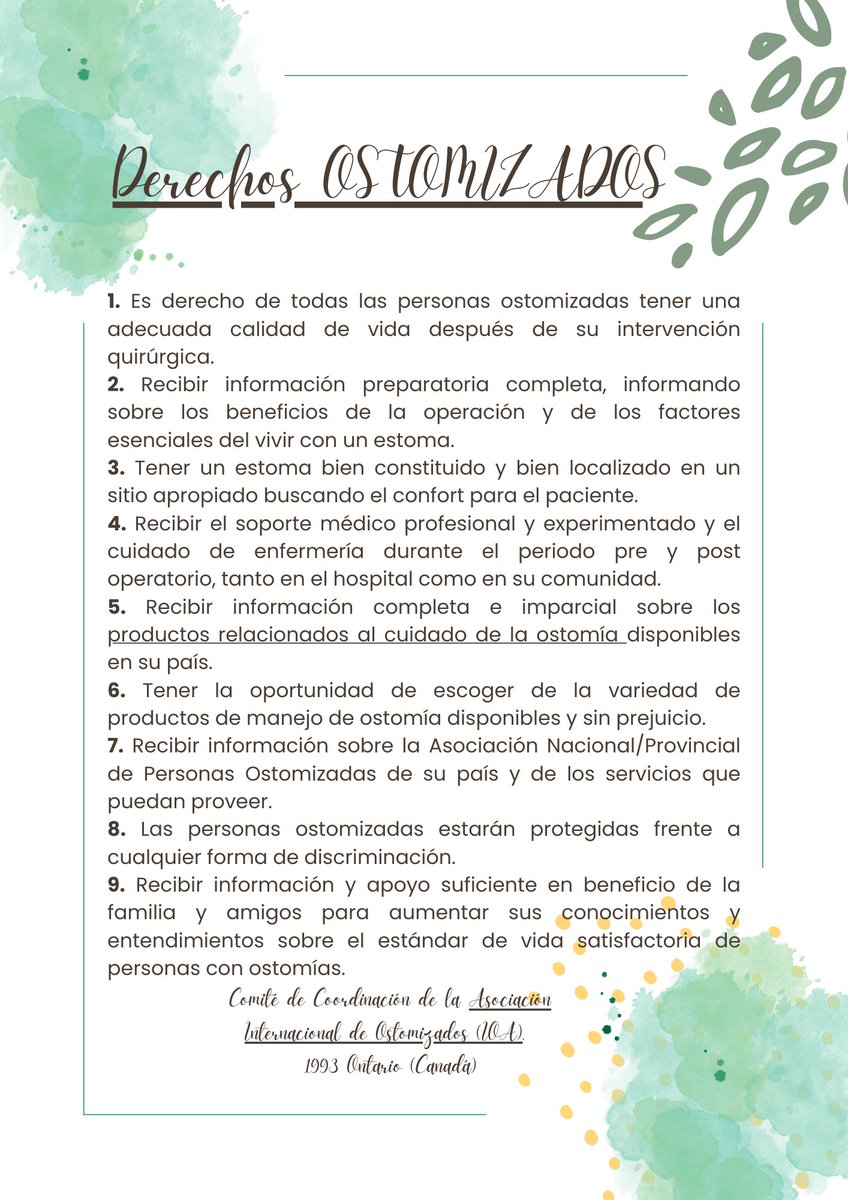 Feliz día de la persona #ostomizada!! 💓💓💓

Visibilizando y contribuyendo a que se garanticen los derechos de las personas portadoras de una #ostomia

@BpsoSanCecilio ,@clinicogranada , @ExperienciasdeD , @NSWOC ,@TheWCET , @WOCNSociety