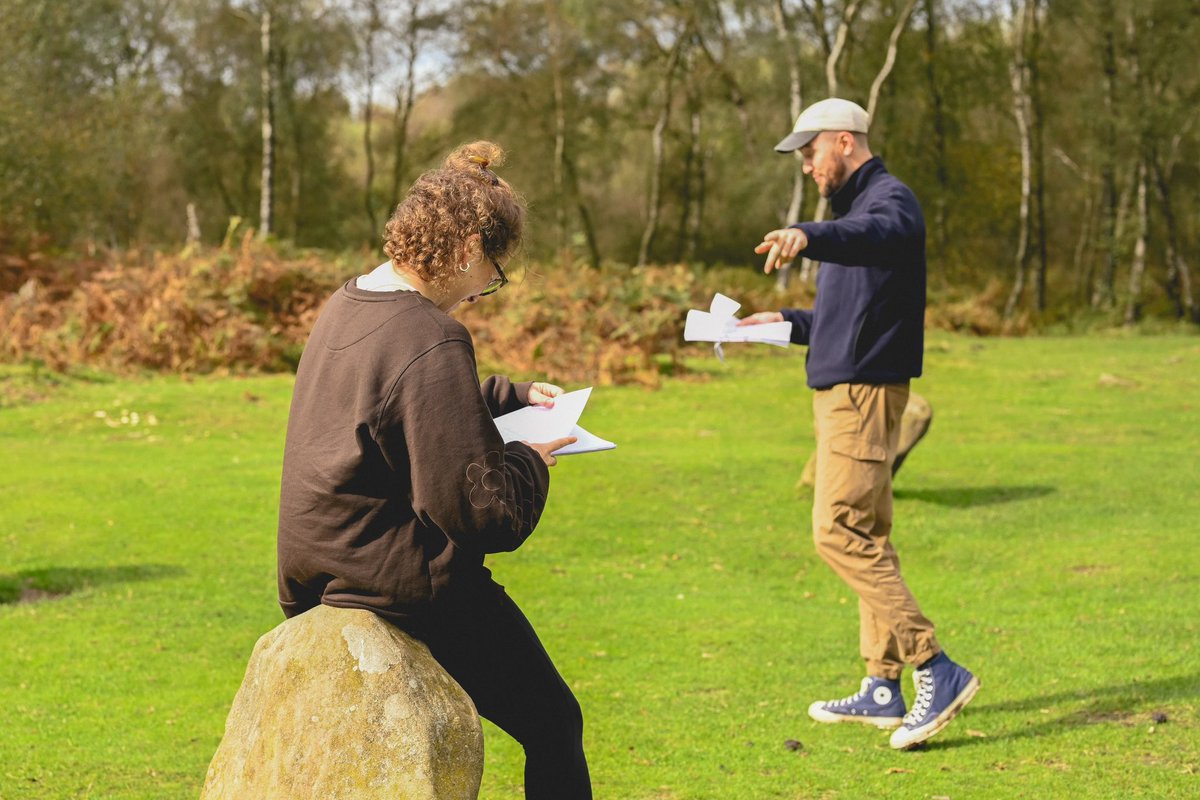TheKingStoneCom's tweet photo. As the 2nd Week of R&amp;D is just a ‘stones’ throw away 😏 - Here are some more nice pictures of some nice folk with some nice stones. 
‘The King Stone’ by @_Charlotte_East can be seen in a WIP showing at Amplify Festival - @NottmPlayhouse on 21st Oct! Tickets in Bio! https://t.co/B8GiHcEftJ