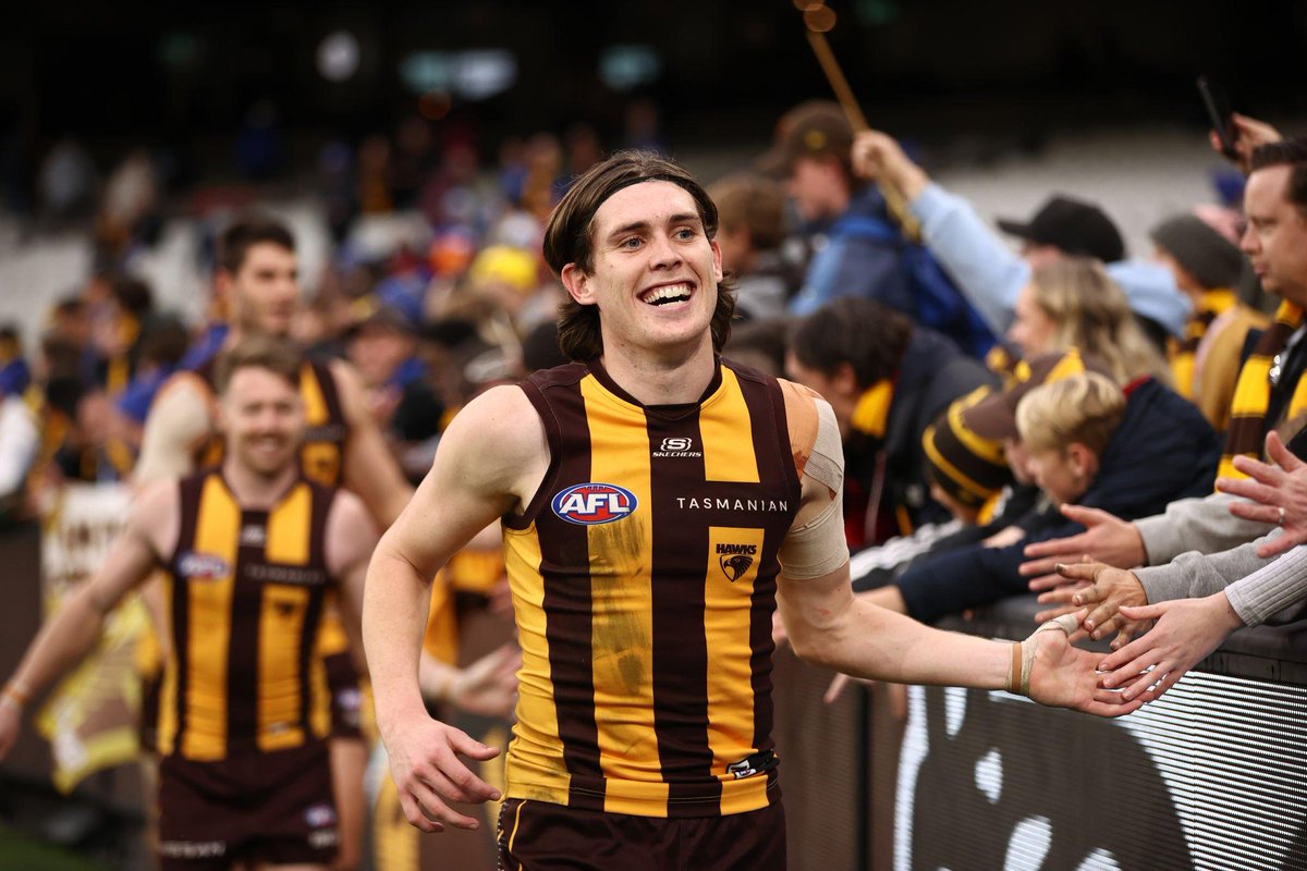 HawkTalkPod's tweet image. Your Peter Crimmins Medallist for 2023... WILL DAY!!!

A new Day has dawned! Reinventing the midfield was a big task for 2023, and part of that was asking Day to be a major player. Fair to say he not only met the assignment, he surpassed all expectations. Congrats, Will! #PCM2023