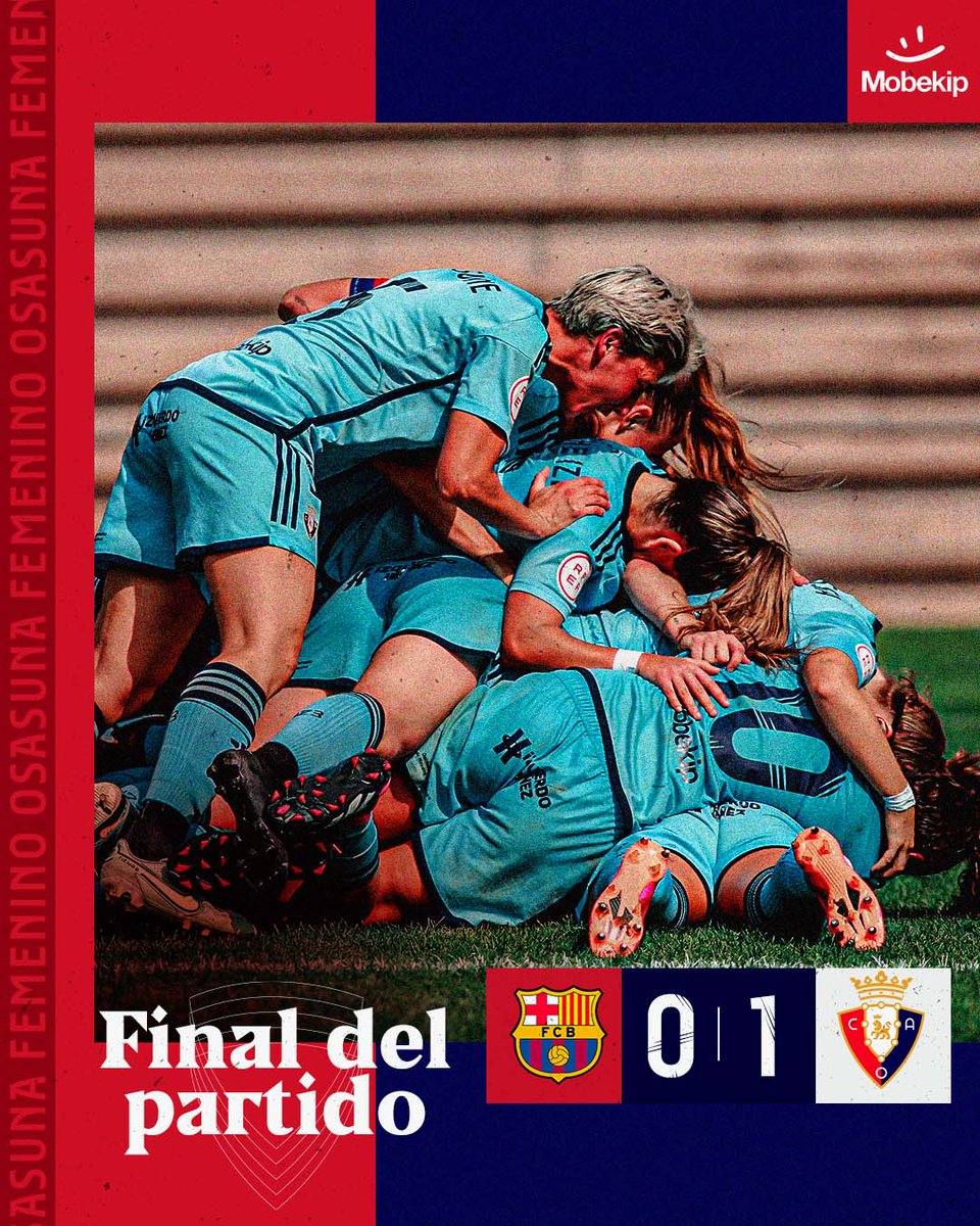 Osasuna_fem's tweet photo. 🏁 FINAL.

#BarçaBOsasunaFem https://t.co/bT9nJy8xNC