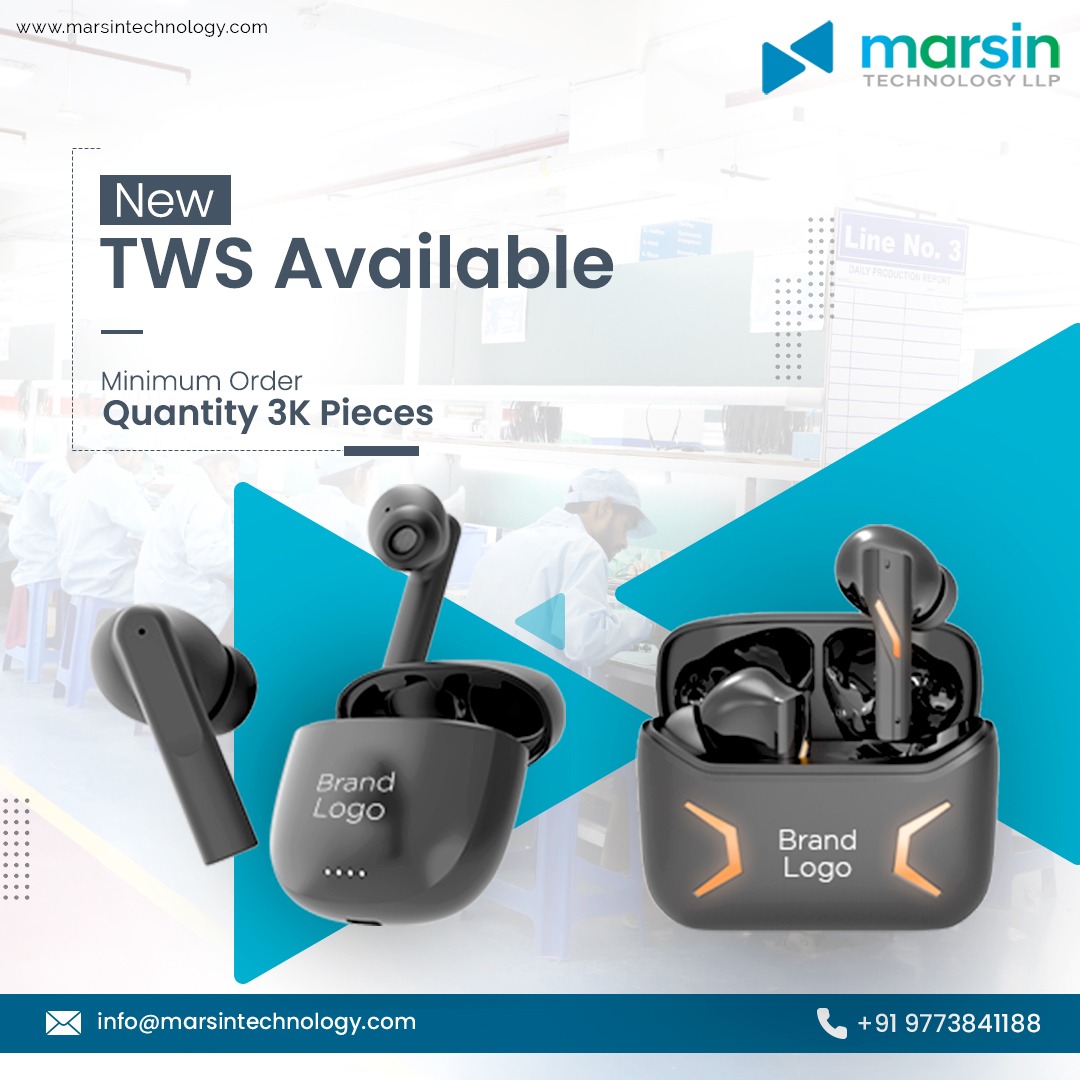 Introducing our latest edition Gaming &amp; Quad Mic earbuds. Make your brand youth-centric with the gaming TWS from #MarsinTechnology Contact the Team Marsin Now.
#gamingaudio #tws #quadmic #earbuds #gamingspecials #quadmic #ImmersiveGaming #qualitymatters #mobileaccessories