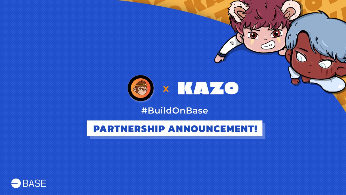 KazoNFT's tweet photo. 🔵 Partnership Announcement 🔵

Happy to be partnered with @MonoOnBase to bring NFTs to the next level on @BuildOnBase

LFG! https://t.co/6en4SueGyx