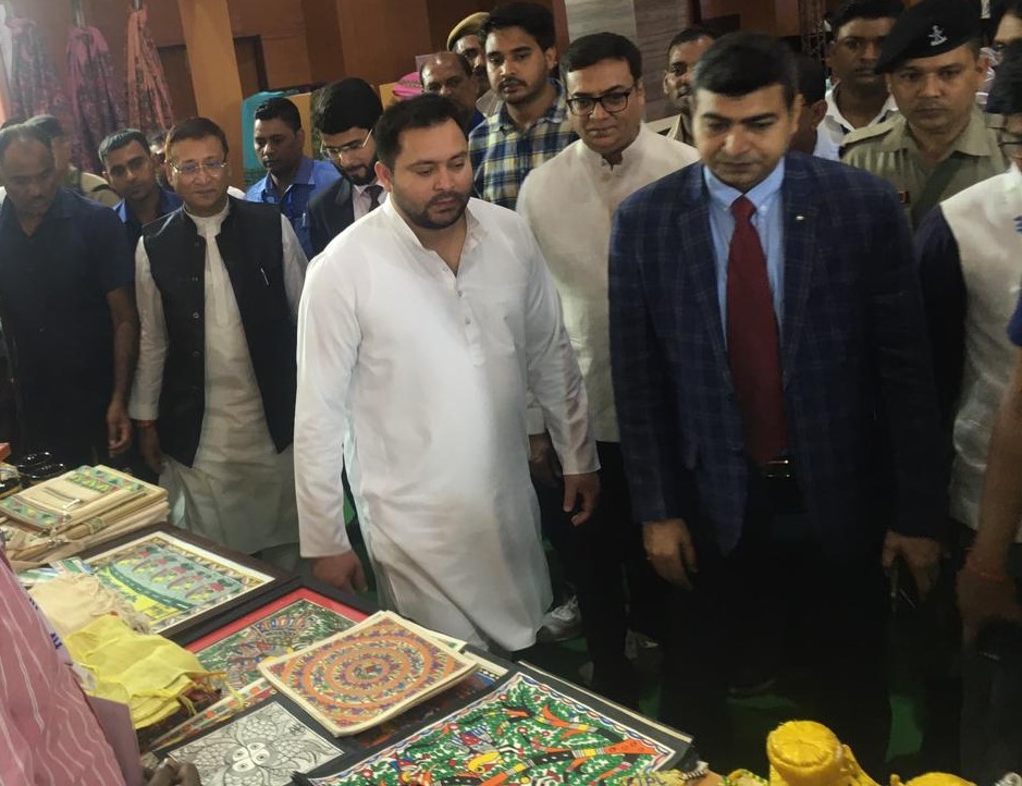 official_umsas's tweet image. Handicraft Display stall set up by #UMSAS at #TTFPatna was visited by Honorable Deputy CM &amp;amp; Tourism Minister, Shri Tejashwi Prasad Yadav, Honorable Industry Minister, Shri Samir Kumar Mahaseth, Secretary Tourism, Shri Abhay Kumar Singh, and other esteemed guests.

#TravelnTourism