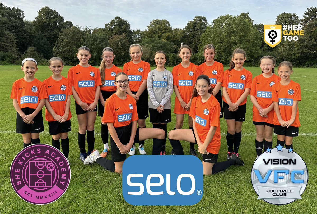 SheKicksAcad's tweet photo. A massive thank you to the #VisionVipers team sponsors @SeloSimplicity for their second years sponsorship &amp; support. Today the team wore their new &amp; very smart away kits. @HerGameToo #grassrootsfootball #WeOnlyDoPositive @nikefootball https://t.co/NJnTBC8wV8