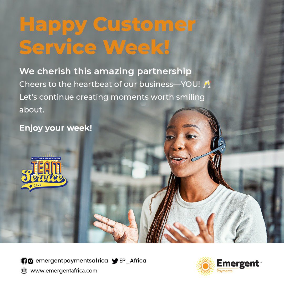 Happy customer service week 🎉🎉
#teamservice
