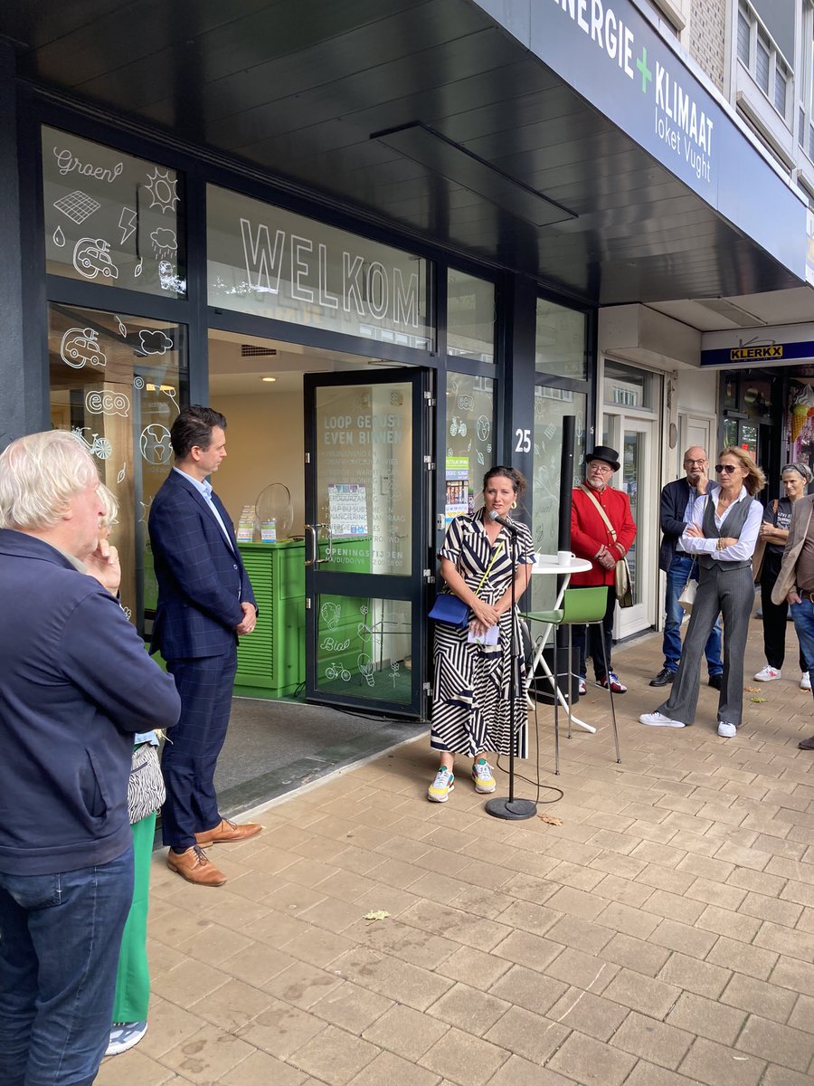 Energie en klimaat loket geopend door de klimaat burgemeester en onze wethouder Toine van de Ven