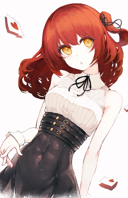 赤い髪ちゃん #イラスト 