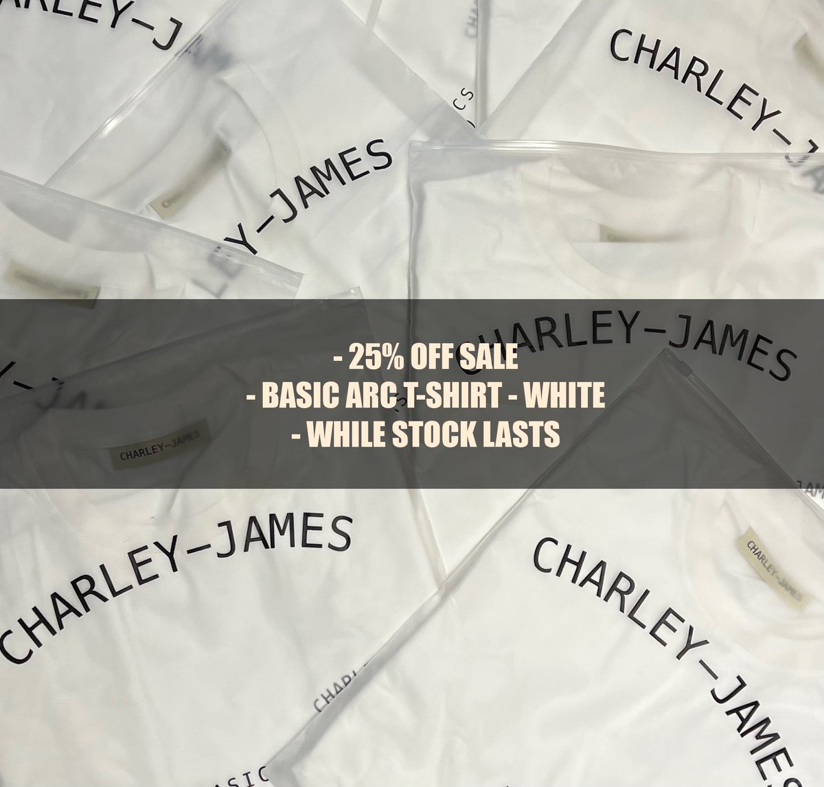 CHARLEYJAMESCJ's tweet photo. - 25% OFF SALE.
- BASIC ARC T-SHIRT - WHITE.
- WHILE STOCK LASTS.
- https://t.co/eERR3Iwg3t https://t.co/pAw71zsHHM