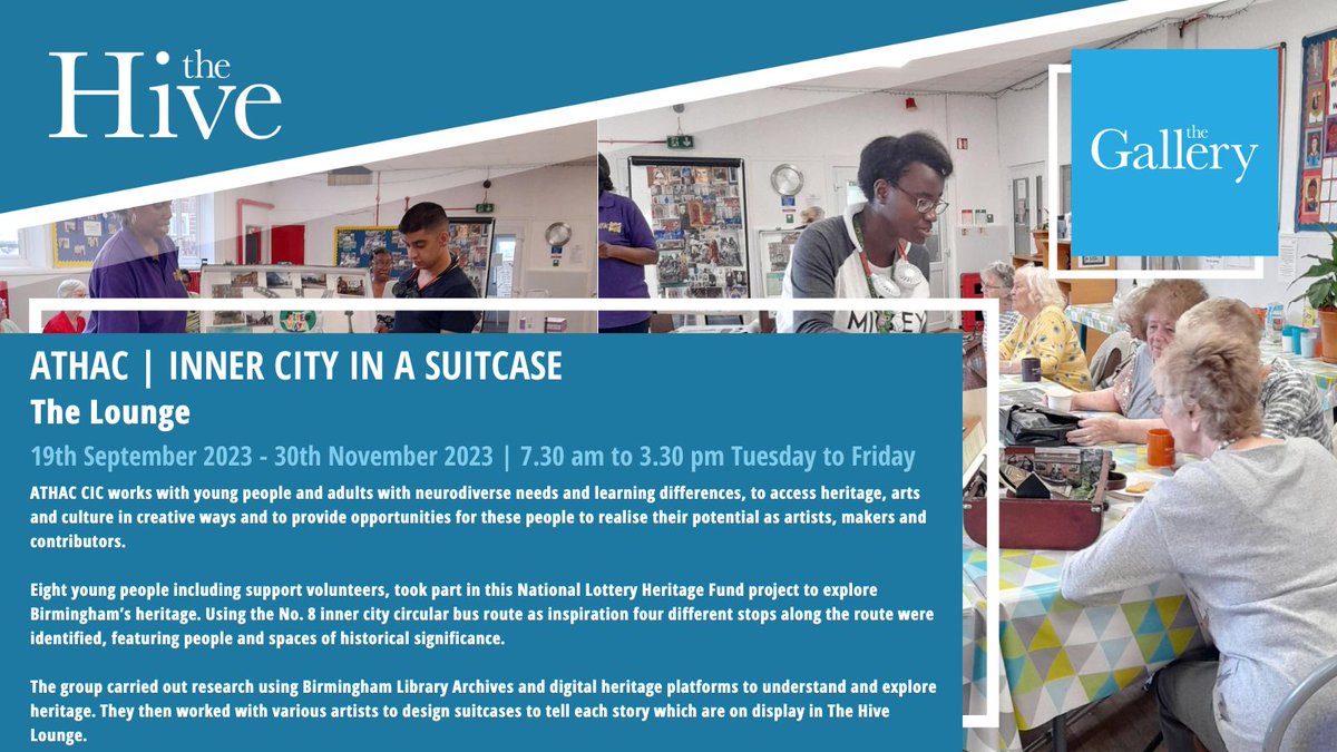 INNER CITY IN A SUITCASE - A beautiful exhibition by the participants of ATHAC and on view in our Lounge until the end of November. #freeExhibition #birminghamJQ #BirminghamExhibitions