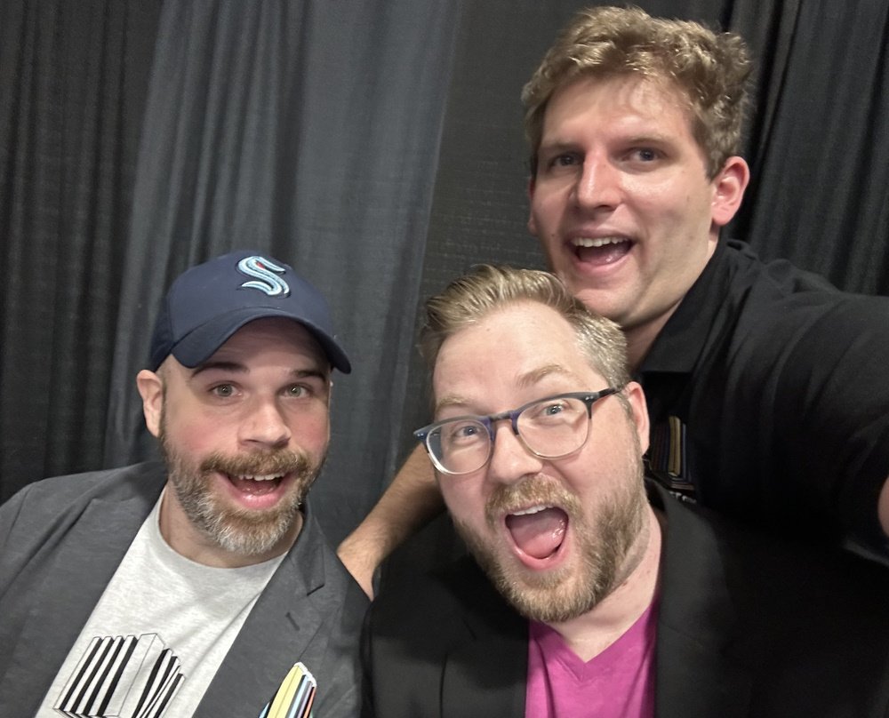 MTGCubeFest's tweet photo. I know these fine folks are #ThinkingAboutCubeCon. I can't wait to see them, and many friends more besides, in TWELVE DAYS! โค๏ธ #CUBECON! https://t.co/8SRj55skDi