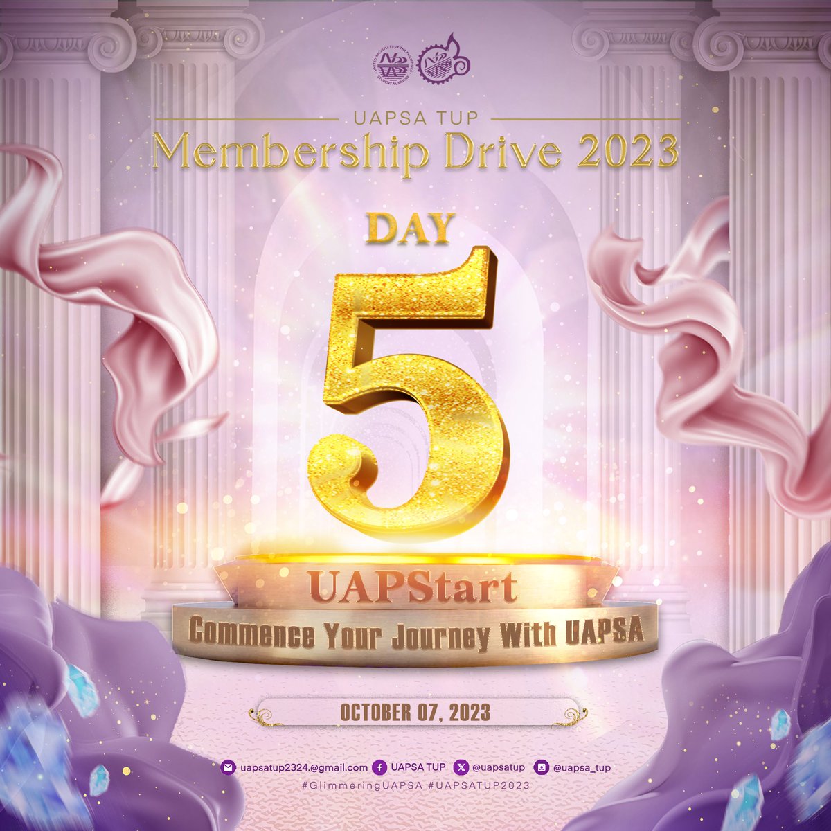 uapsa_tup's tweet photo. This is your chance to still be a part of the 𝐔𝐀𝐏𝐒𝐀-𝐓𝐔𝐏! On 𝐃𝐚𝐲  𝟓 of our membership drive, the excitement continue to build as we drew closer to the registration deadline

See post for more details:
https://t.co/Do5LJz6Itu

#GlimmeringUAPSA
#UAPSpark
#UAPSATUP2324 https://t.co/iCtZuwjpEc