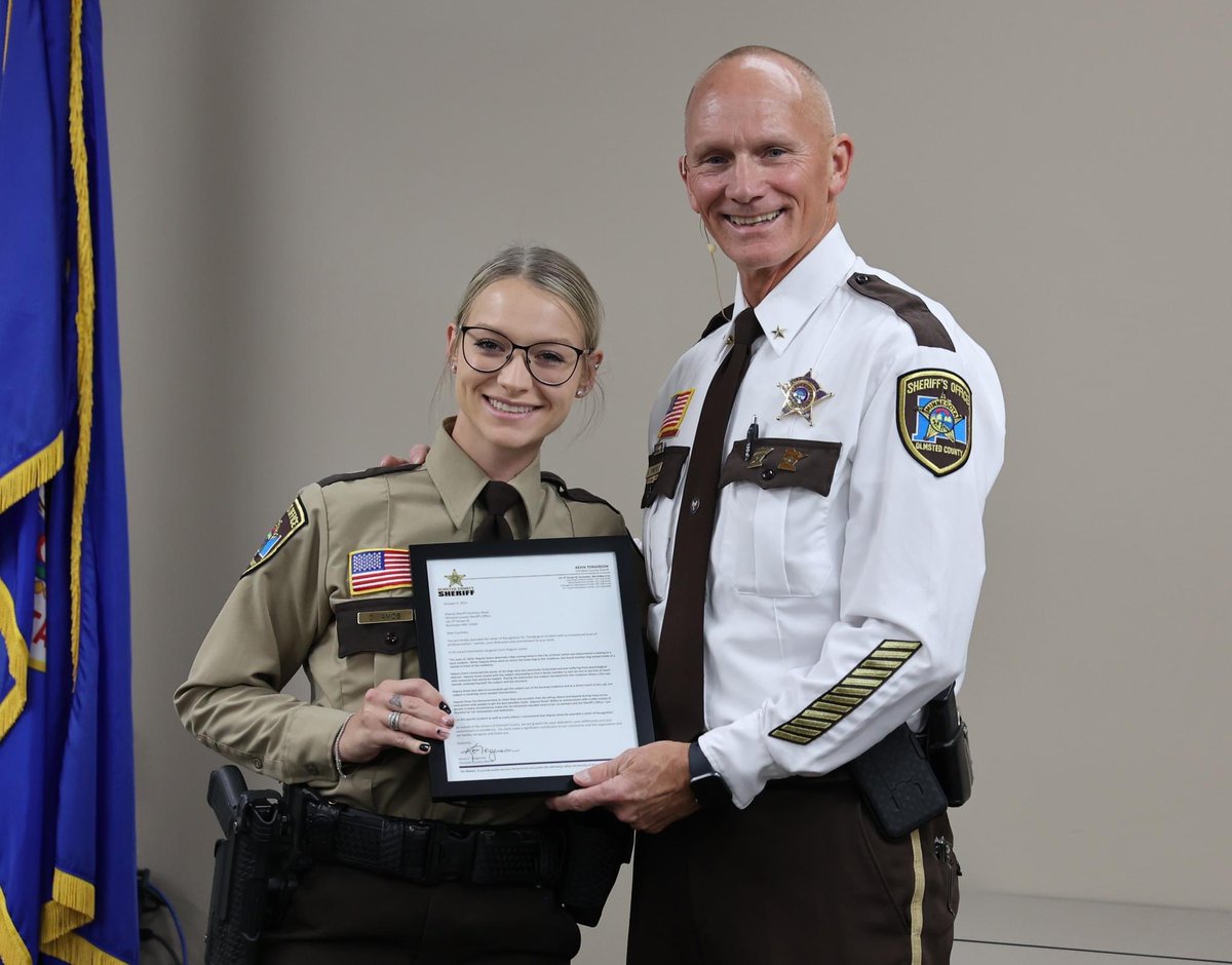 OlmstedSheriff's tweet photo. #FallAwards: Thursday evening we celebrated Certificates of Appointment, Certificates of Promotion, Letters of Recognition, & Life Saving Awards. In addition to Sheriff's Office employees, civilians & fellow first responders also received recognition.
#ThankYou
#OlmstedCounty https://t.co/TCWMpkm08N