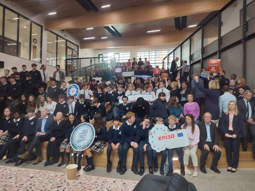 VSBALLYMAHON's tweet photo. National success for @VSBALLYMAHON at  @BeCyberwise in @ucddublin yesterday. 
Thanks to Ms. McGoey and Mr. Galvin for attending and mentoring our students.

@longfordcoco @Longford_Leader @lw_etb @ccollinskell @CamlinKeys @ZeroDaysCTF @PwC @tudublincompsci @Education_Ire https://t.co/yfYKAbpqsQ